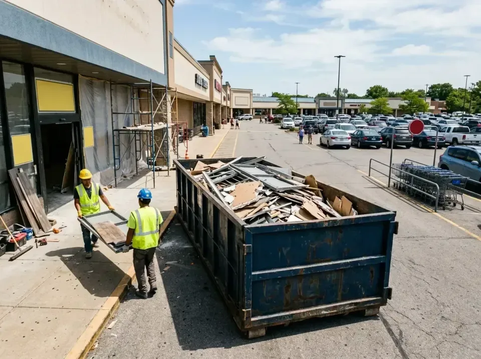 retail-store-renovation-debris-003 — frequently asked questions, Roll-off Dumpster Rentals in Providence Village, TX